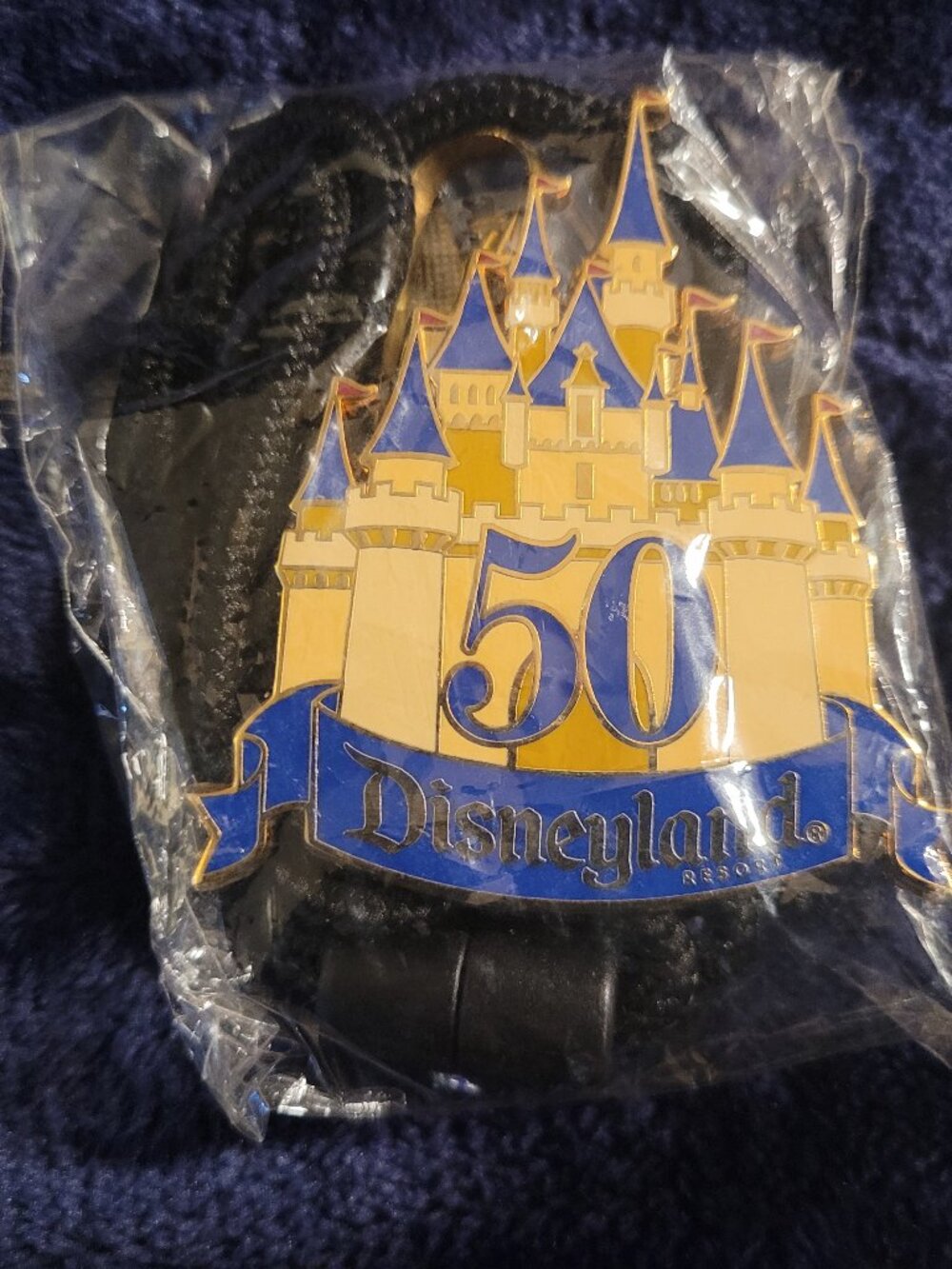 Disney Parks Sleeping Beauty Castle 50th Anniversary Cast Exclusive Bolo Lanyard